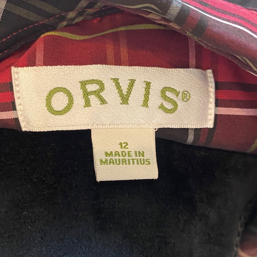 Orvis‎ Red and Black Plaid Button Down Shirt - Picture 5 of 5